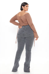 Tall Soho Side Split Skinny Jeans - Grey
