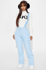 Hit The Summit Ski Overall Pants - Light Blue