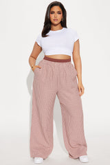 Seek Me Double Waistband Boxer Pant - Brown/combo