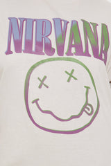 Nirvana Graphic Tee - Taupe/combo