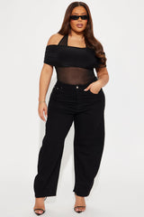 Allegra Barrel Pant - Black