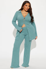 Camille Cozy Pant Set - Teal