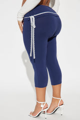 A New Direction Capri Legging - Navy