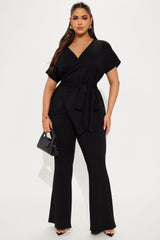 Antonella Pant Set - Black