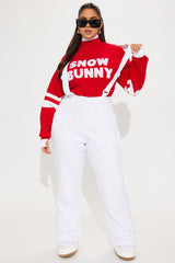 Hit The Summit Ski Overall Pants - White