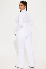 Hit The Summit Ski Overall Pants - White