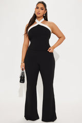 Daya Halter Pant Set  - Black