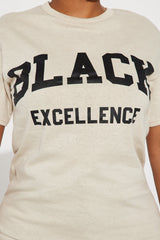 Black Excellence Tshirt - Khaki