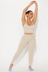 Reach Higher 7/8 Flex Active Legging - Light Taupe