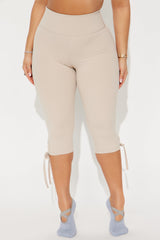 Pirouette Super Soft Active Capri - Light Taupe