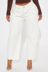 Federica Barrel Pant - Cream