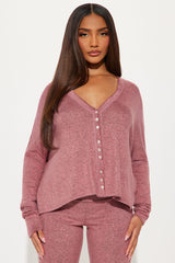 Feel So Cozy Pant Set - Rose