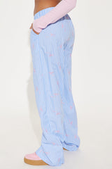 Just A Girl Boxer Pant - Blue/combo