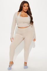 Vital Form 7/8 Elevate Active Legging - Light Taupe
