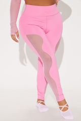 Pedals and Poses Elevate Active Legging - Pink