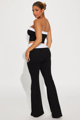 Running Errands Pant Set - Black/White