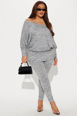 Cassandra Cozy Legging Set - Grey