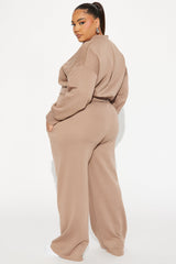 New York Fleece Pant Set - Mocha
