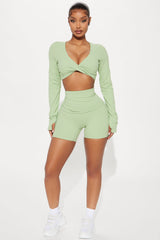 Glow Super Soft Active Short - Sage