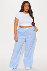 Just A Girl Boxer Pant - Blue/combo