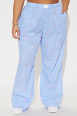 Just A Girl Boxer Pant - Blue/combo