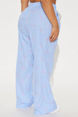 Just A Girl Boxer Pant - Blue/combo