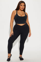 Lean Into It Super Soft Active Legging - Black