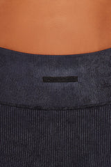 Fighter Ribbed Active Legging Washed Effortless Seamless - Black