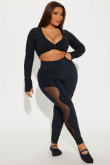 Pedals and Poses Elevate Active Legging - Black