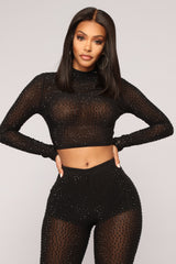 Lead By Example Rhinestone Set - Black