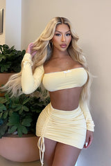 Walking on Sunshine Skirt Set - Yellow