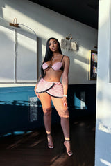 Susana Sequin Skirt Set - Pink