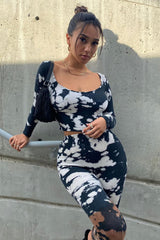 Best Of Both Worlds Legging Set - Black/combo