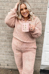Cuddle Time Cozy Pant Set - Mauve