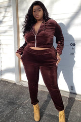 Down To Lounge Pant Set - Brown