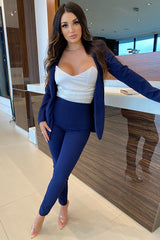 Payin' It Forward Blazer Set - Navy
