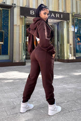 Stole Your Boyfriend's Oversized Jogger - Chocolate